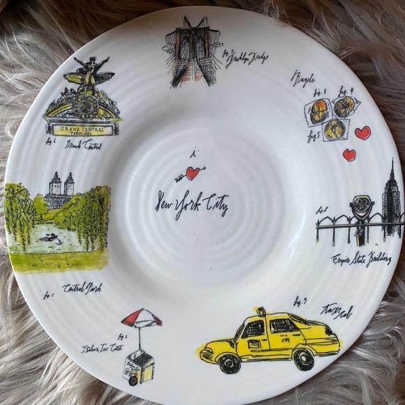 *SOLD* Anthropologie Linea Carta Plates - Paris, London & New York City - Picture 3 of 6